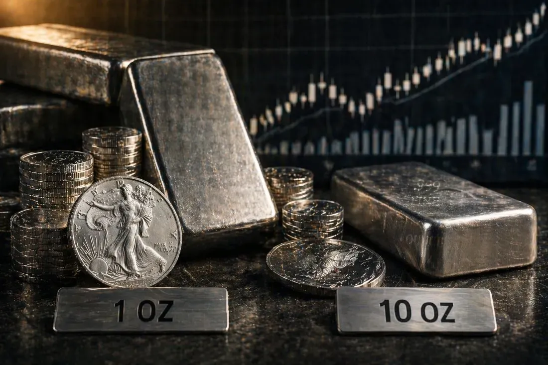 Weekly Silver Premium Tracker: 1 oz and 10 oz