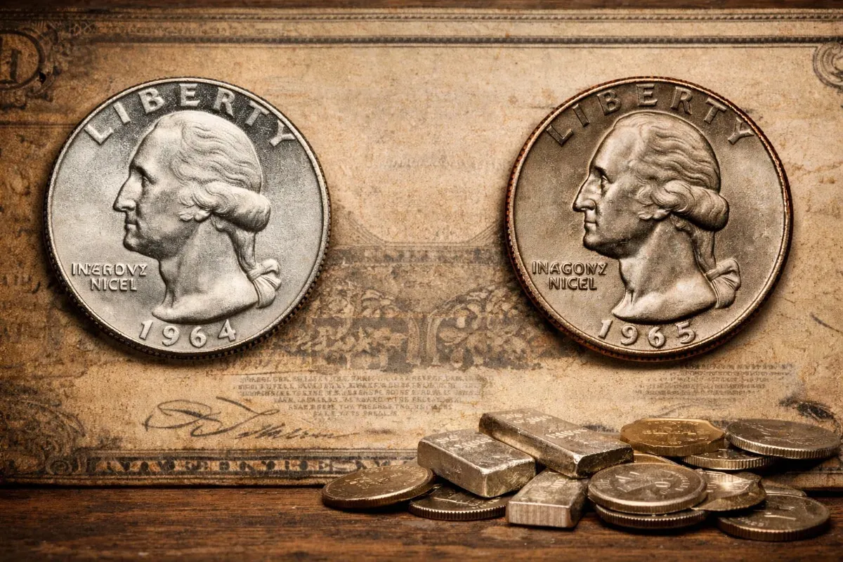 1964 vs. 1965 Washington Quarter: Why One Contains Silver — and Why Comparing Prices Matters