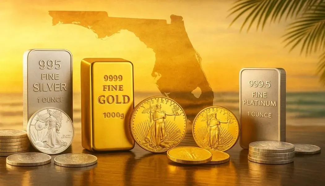 Florida Ends $500 Minimum for Gold, Silver & Platinum Bullion Tax Exemption
