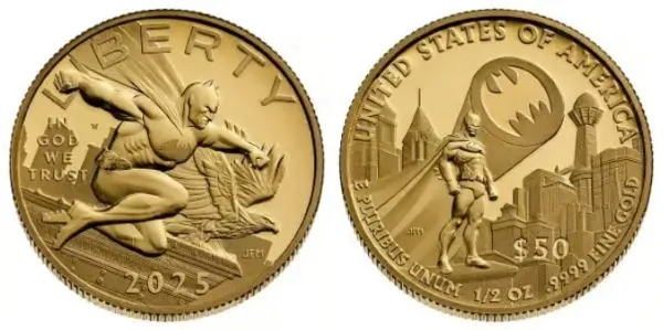2025 Batman gold coin