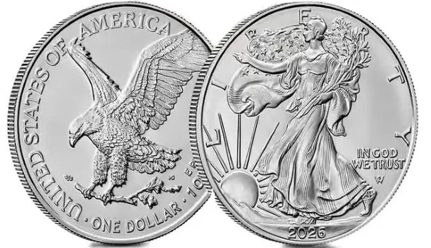 2026 1 oz Silver American Eagle $1 Coin BU