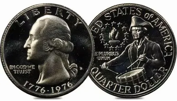 1976 Washington Quarter: Bicentennial Design