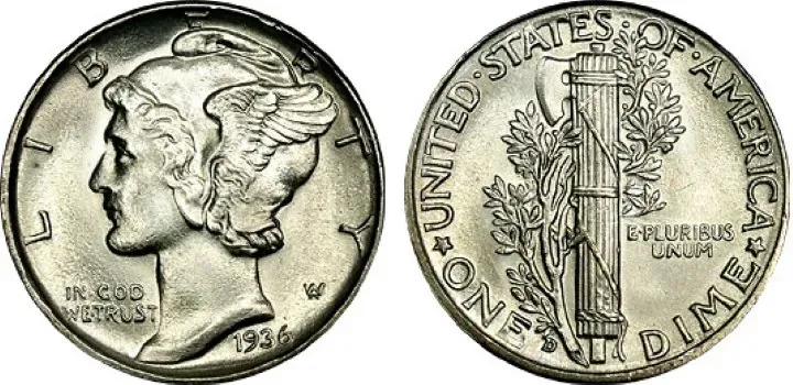 lean about the U.S. Mint Mercury Dime