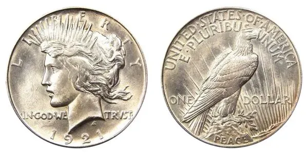 1921 Peace Dollar