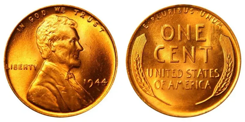 1944 Lincoln wheat cent