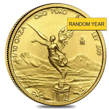 Default 1/10 oz Mexican Gold Onza / Libertad BU (Random Year)