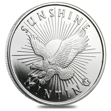 Default 1/2 oz Sunshine Mint Silver Round .999 Fine