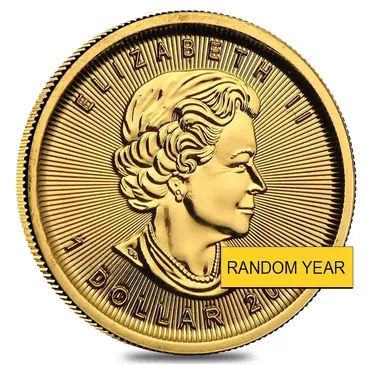 Canadian 1/20 oz Canadian Gold Maple Leaf $1 Coin (Random Year)
