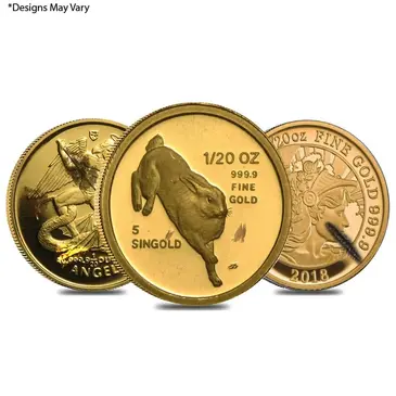 Default 1/20 oz Generic Gold Coin .999+ Fine (Secondary Market)