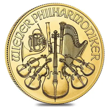 Default 1/25 oz Austrian Gold Philharmonic Coin BU (Random Year)