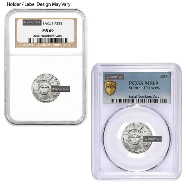 Default 1/4 oz $25 Platinum American Eagle NGC / PCGS MS 69 (Random Year)