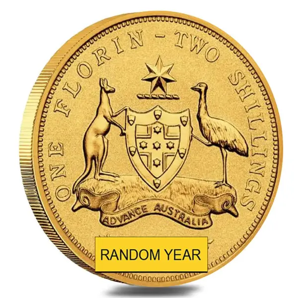 Default 1/4 oz Australian Gold Florin Perth Mint BU (Random Year)