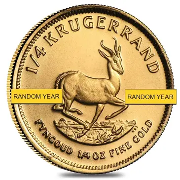 South African 1/4 oz South African Krugerrand Gold Coin BU/Proof (Random Year)
