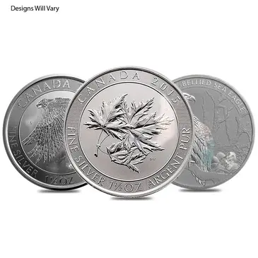 Default 1.5 oz Silver Coin Random Design (Milky, Cull, Damaged, Circulated, Cleaned)