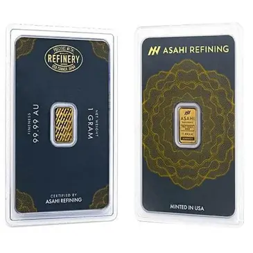 Default <p>1 Gram Asahi Gold Bar .9999 Fine (in Assay)</p>