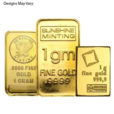 Generic 1 gram Generic Gold Bar .999+ Fine (Secondary Market)