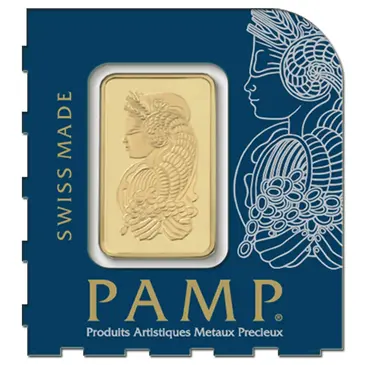 PAMP Suisse 1 gram Gold Bar - PAMP Suisse Lady Fortuna .9999 Fine (In Assay from Multigram+25)