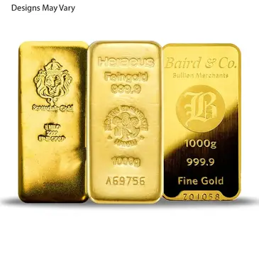 Generic 1 Kilo (32.15 oz) Generic Gold Bar .999+ Fine (Secondary Market)