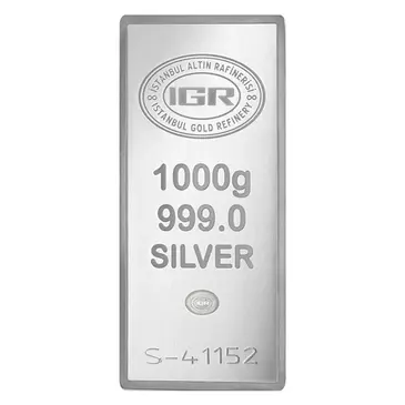 Default <p>1 Kilo Istanbul Gold Refinery IGR Silver Bar .999 Fine (w/Assay)</p>