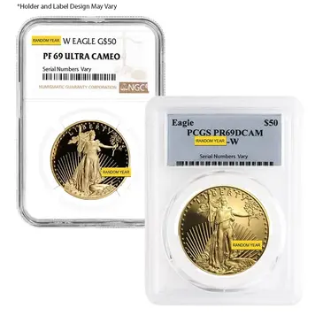 Default 1 oz $50 Proof Gold American Eagle NGC/PCGS PF 69 (Random Year)
