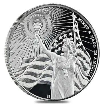 Default 1 oz Asahi American Reserve Columbia Goddess Silver Round .999 Fine