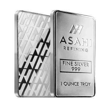 Asahi 1 oz Asahi Silver Bar .999 Fine