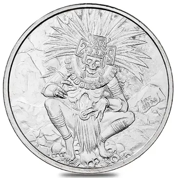Default 1 oz Aztec God of Death Silver Round .999 Fine