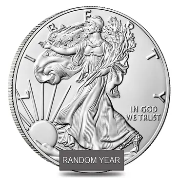 Default 1 oz Burnished Silver American Eagle In Cap (Random Year)