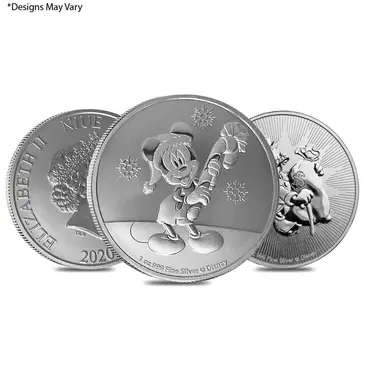 Default 1 oz Disney Silver Coin .999 Fine (Random Mint, Design)