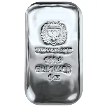 Default 1 oz Germania Mint Silver Bar .9999 Fine