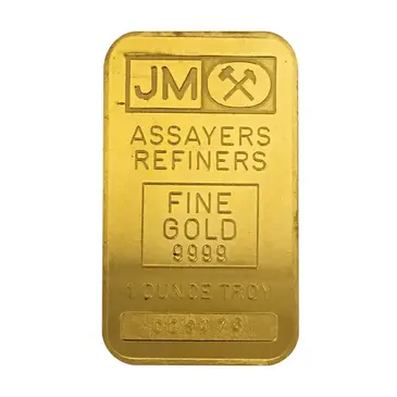 Default 1 oz Johnson Matthey Gold Bar .9999 Fine (Secondary Market)