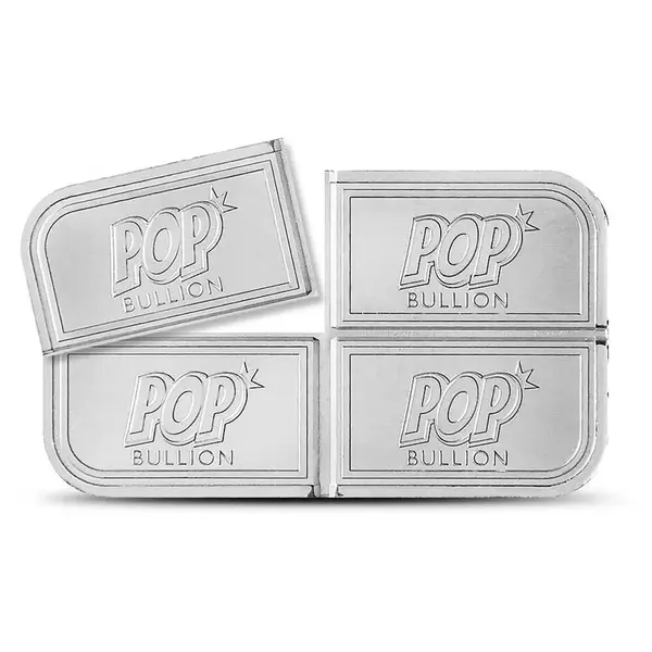Default 1 oz Pop Bullion Divisible Silver Bar .999 Fine