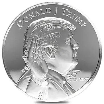 Default 1 oz President Donald J. Trump Silver Round .999 Fine