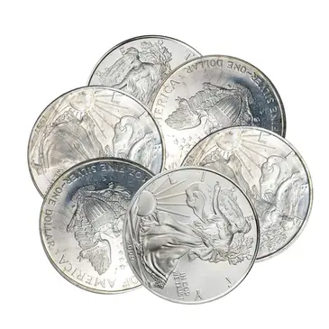 American 1 oz Silver American Eagle (Cull, Damaged, Circulated, Cleaned)