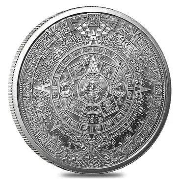 Default 1 oz Silver Aztec Calendar Round .999 Fine