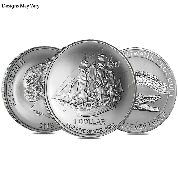 Default 1 oz Silver Coin Random Mint .999+ Fine BU/Proof