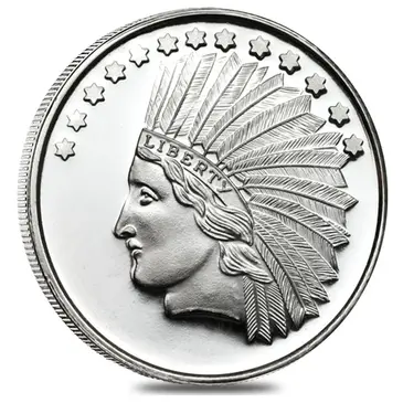 Default <p>1 oz SilverTowne Indian Silver Round .999 Silver</p>