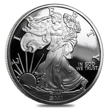 Default 1 oz Sunshine Mint Walking Liberty Design Silver Round .999 Fine