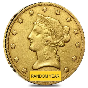 American $10 Gold Eagle Liberty Head - Extra Fine XF (Random Year)