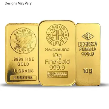 Default 10 gram Generic Gold Bar .999+ Fine (Secondary Market)