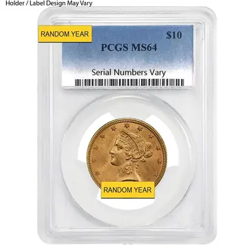 Default <p>$10 Liberty Head Gold Eagle PCGS MS 64 (Random Year)</p>