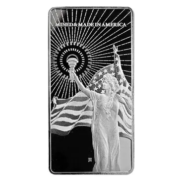 Default 10 oz Asahi American Reserve Columbia Goddess Silver Bar .999 Fine