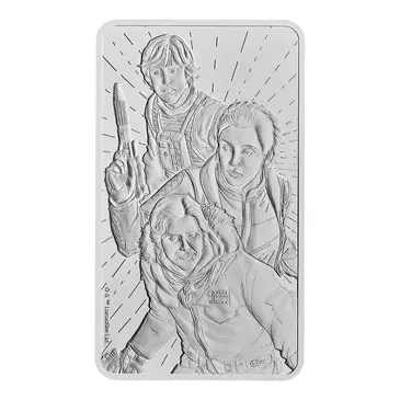 Default 10 oz Royal Mint Star Wars Light Side Silver Bar .9999 Fine