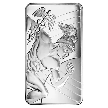 Default <p>10 oz Sunshine Mint Mercury Silver Bar .999 Fine</p>