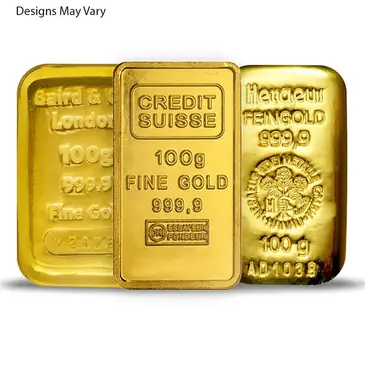 Generic 100 gram Generic Gold Bar .999+ Fine (Secondary Market)