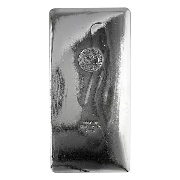 Default 100 oz First Mint Silver Cast Bar .999 Fine