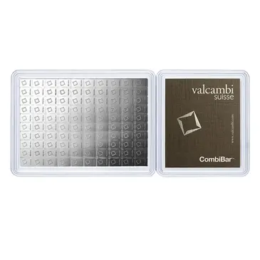 Valcambi 100 x 1 gram Silver Valcambi CombiBar .999 Fine (In Assay)