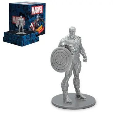 Default 150 gram New Zealand Mint Marvel Captain America Silver Miniature