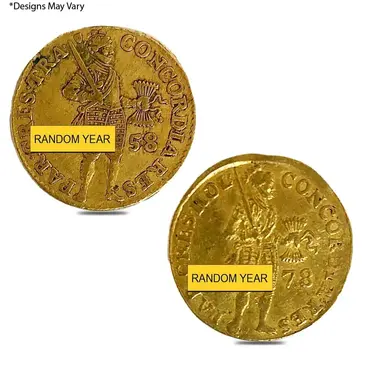 Default 1749-1763 Netherlands 1 Ducat Gold Coin AGW 0.1106 oz Avg Circ (Random Year)