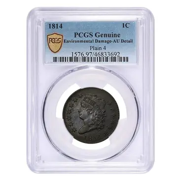 Default 1814 Classic Head Cent 1C PCGS AU Detail